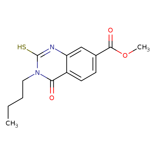 methyl 3-butyl-4-oxo-2-sulfanyl-3,4-dihydroquinazoline-7-carboxylate