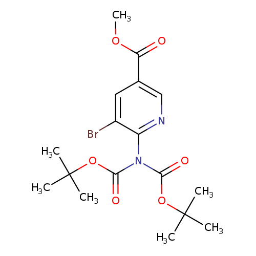 methyl 6-{bis[(tert-butoxy)carbonyl]amino}-5-bromopyridine-3-carboxylate