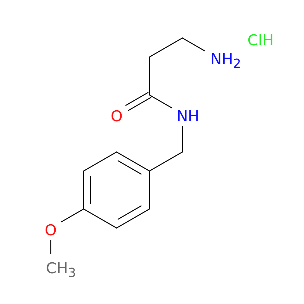 3-amino-N-[(4-methoxyphenyl)methyl]propanamide hydrochloride