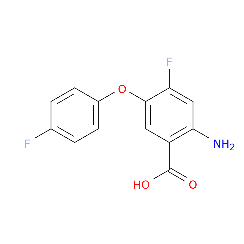 2-amino-4-fluoro-5-(4-fluorophenoxy)benzoic acid