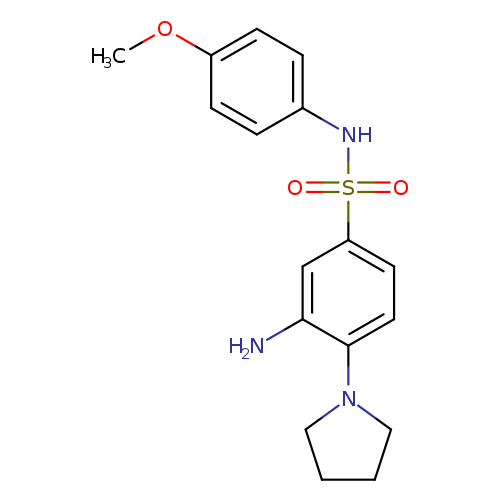 3-Amino-N-(4-methoxyphenyl)-4-(1-pyrrolidinyl)benzenesulfonamide