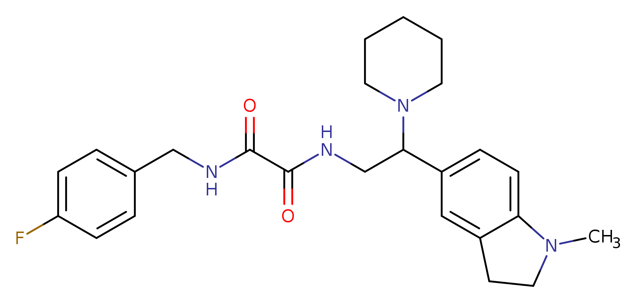 N'-[(4-fluorophenyl)methyl]-N-[2-(1-methyl-2,3-dihydro-1H-indol-5-yl)-2-(piperidin-1-yl)ethyl]ethanediamide