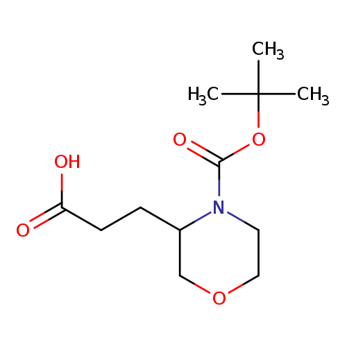 3-Morpholinepropanoicacid, 4-[(1,1-dimethylethoxy)carbonyl]-