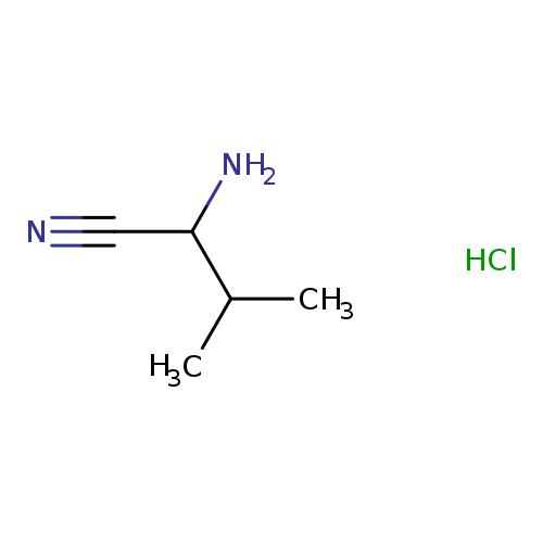 Butanenitrile, 2-amino-3-methyl-, monohydrochloride