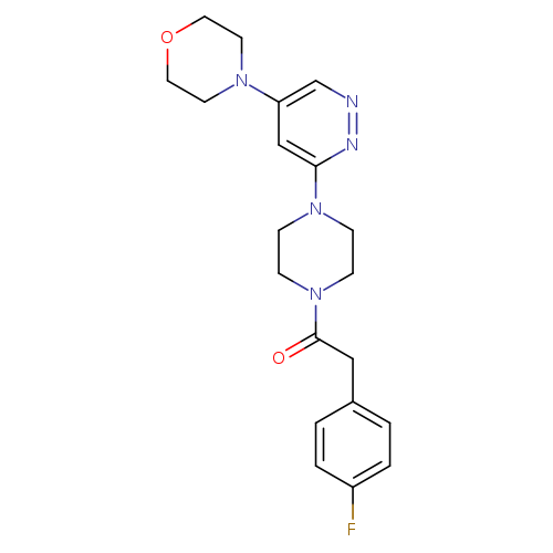 2-(4-fluorophenyl)-1-{4-[5-(morpholin-4-yl)pyridazin-3-yl]piperazin-1-yl}ethan-1-one