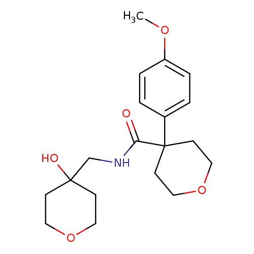 N-[(4-hydroxyoxan-4-yl)methyl]-4-(4-methoxyphenyl)oxane-4-carboxamide