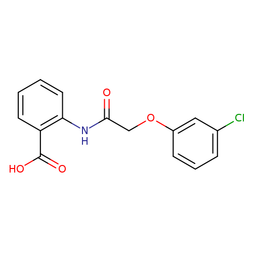 2-[2-(3-chlorophenoxy)acetamido]benzoic acid
