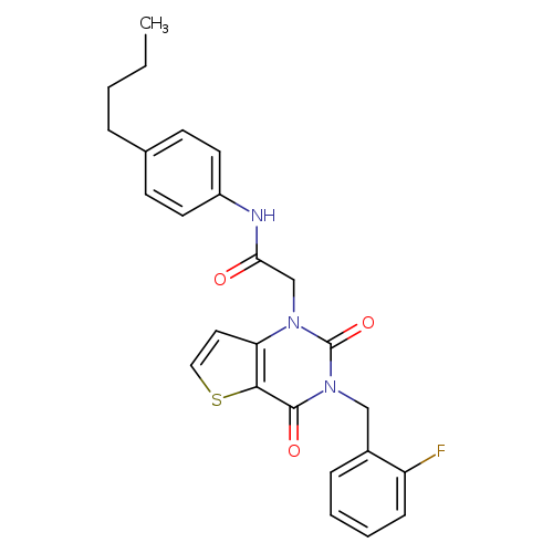 N-(4-butylphenyl)-2-{3-[(2-fluorophenyl)methyl]-2,4-dioxo-1H,2H,3H,4H-thieno[3,2-d]pyrimidin-1-yl}acetamide