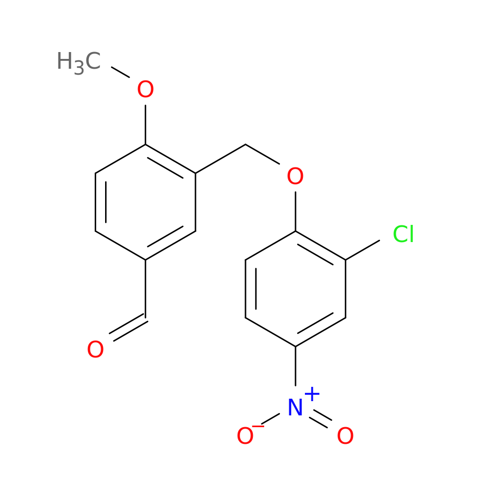 3-((2-Chloro-4-nitrophenoxy)methyl)-4-methoxybenzaldehyde