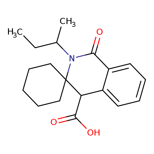 2'-Sec-butyl-1'-oxo-1',4'-dihydro-2'h-spiro[cyclohexane-1,3'-isoquinoline]-4'-carboxylic acid