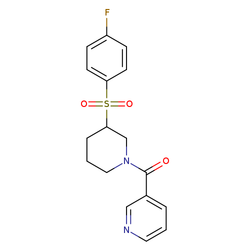 3-[3-(4-fluorobenzenesulfonyl)piperidine-1-carbonyl]pyridine