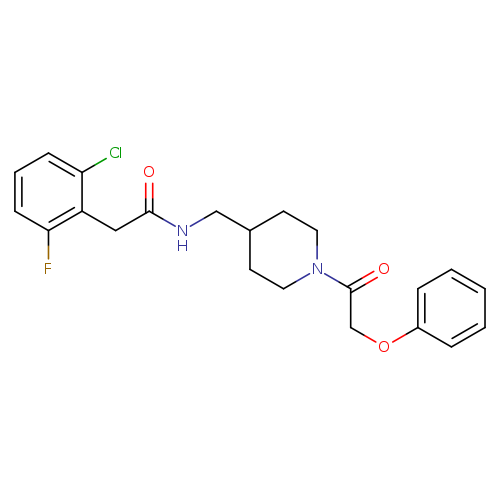 2-(2-chloro-6-fluorophenyl)-N-{[1-(2-phenoxyacetyl)piperidin-4-yl]methyl}acetamide