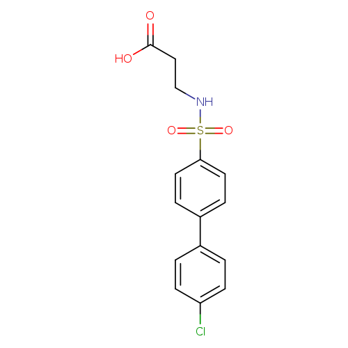 3-((4'-chloro-[1,1'-biphenyl])-4-sulfonamido)propanoic acid