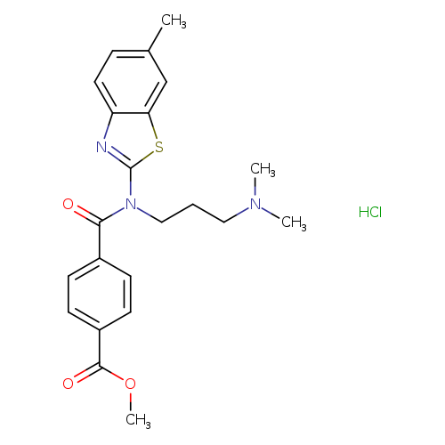 methyl 4-{[3-(dimethylamino)propyl](6-methyl-1,3-benzothiazol-2-yl)carbamoyl}benzoate hydrochloride