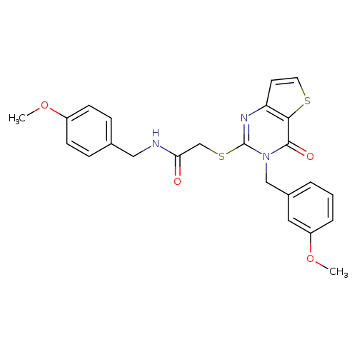 N-[(4-methoxyphenyl)methyl]-2-({3-[(3-methoxyphenyl)methyl]-4-oxo-3H,4H-thieno[3,2-d]pyrimidin-2-yl}sulfanyl)acetamide