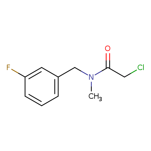 2-chloro-N-[(3-fluorophenyl)methyl]-N-methylacetamide