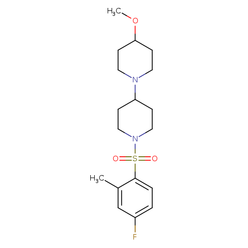 1'-(4-fluoro-2-methylbenzenesulfonyl)-4-methoxy-1,4'-bipiperidine