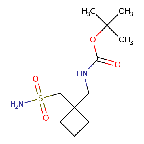 tert-butyl N-{[1-(sulfamoylmethyl)cyclobutyl]methyl}carbamate