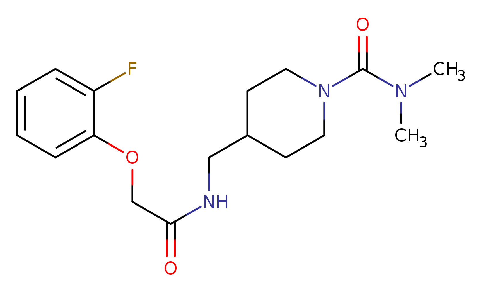 4-{[2-(2-fluorophenoxy)acetamido]methyl}-N,N-dimethylpiperidine-1-carboxamide