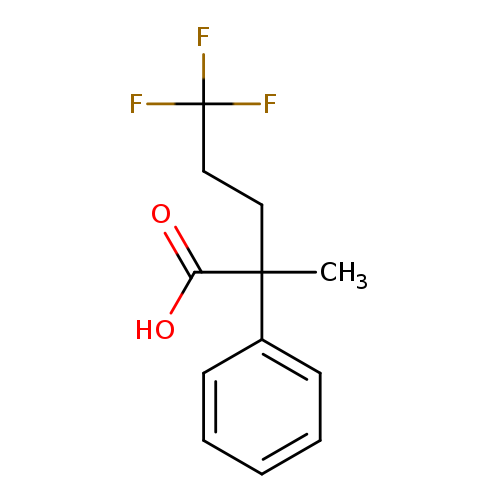 5,5,5-trifluoro-2-methyl-2-phenylpentanoic acid