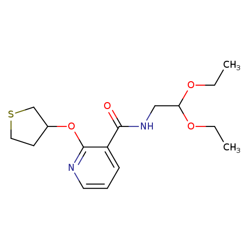 N-(2,2-diethoxyethyl)-2-(thiolan-3-yloxy)pyridine-3-carboxamide