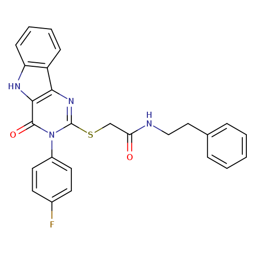 2-{[3-(4-fluorophenyl)-4-oxo-3H,4H,5H-pyrimido[5,4-b]indol-2-yl]sulfanyl}-N-(2-phenylethyl)acetamide