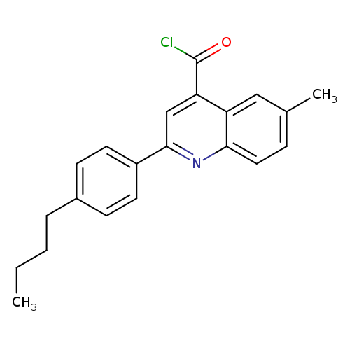 2-(4-Butylphenyl)-6-methylquinoline-4-carbonyl chloride