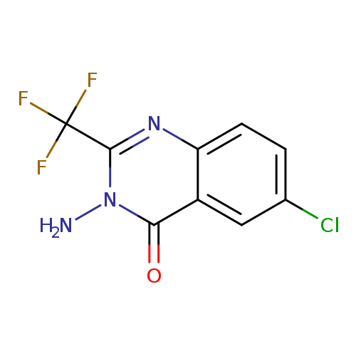 3-amino-6-chloro-2-(trifluoromethyl)-3,4-dihydroquinazolin-4-one