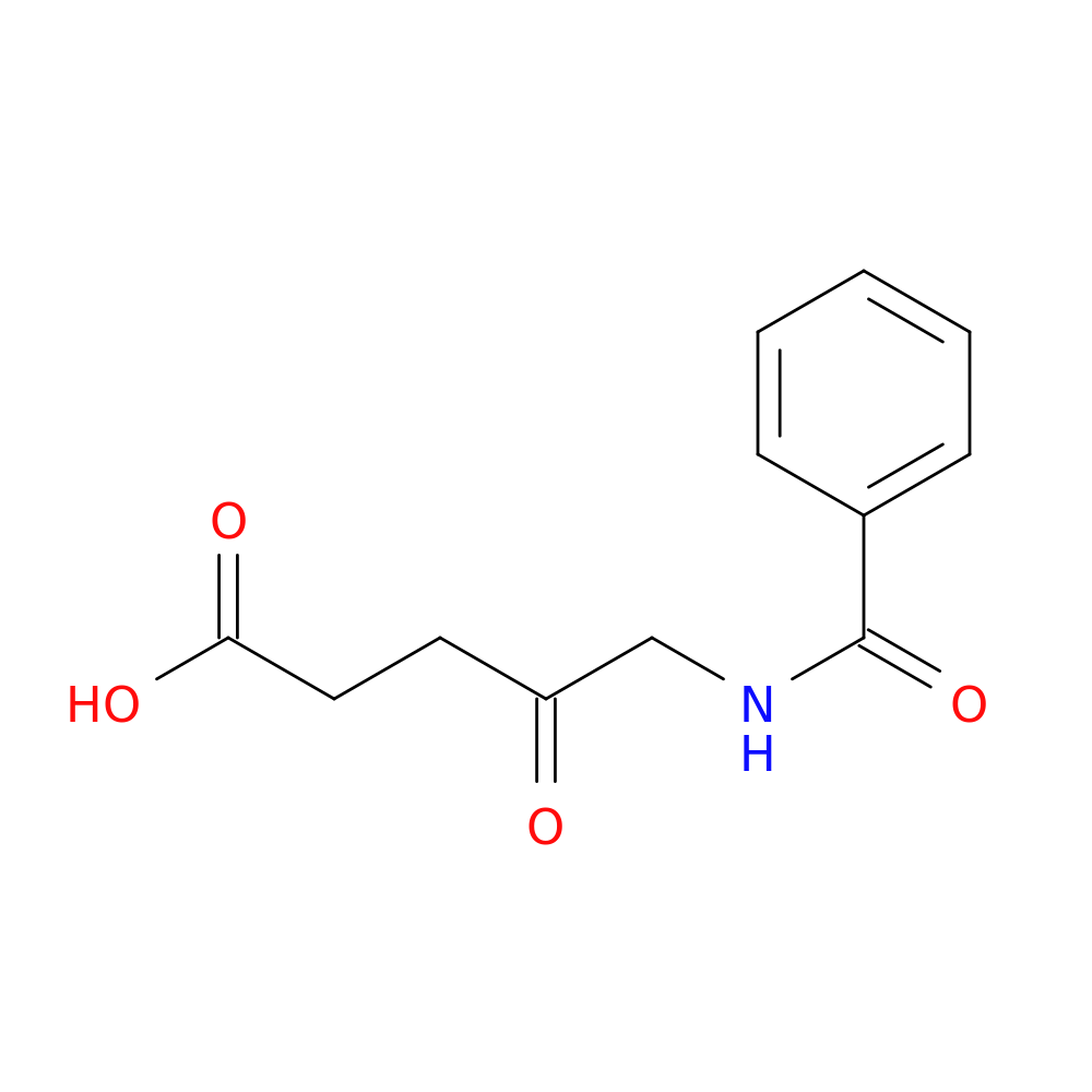 Pentanoic acid, 5-(benzoylamino)-4-oxo-