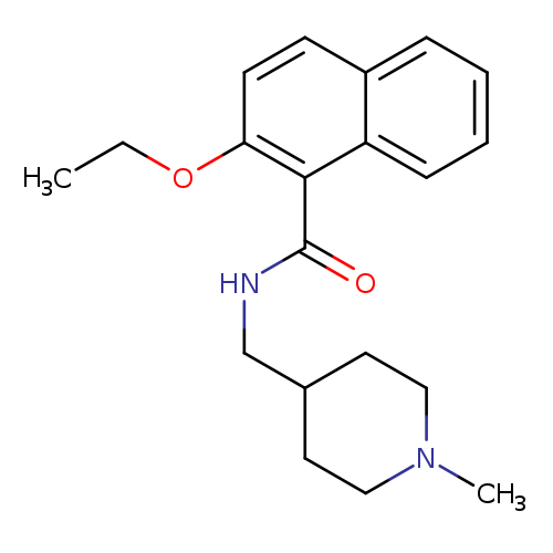 2-ethoxy-N-[(1-methylpiperidin-4-yl)methyl]naphthalene-1-carboxamide