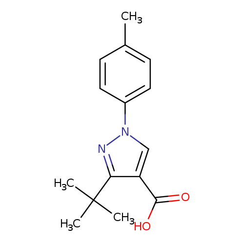 3-tert-butyl-1-(4-methylphenyl)-1H-pyrazole-4-carboxylic acid