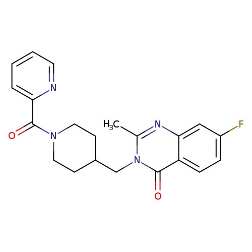 7-fluoro-2-methyl-3-{[1-(pyridine-2-carbonyl)piperidin-4-yl]methyl}-3,4-dihydroquinazolin-4-one