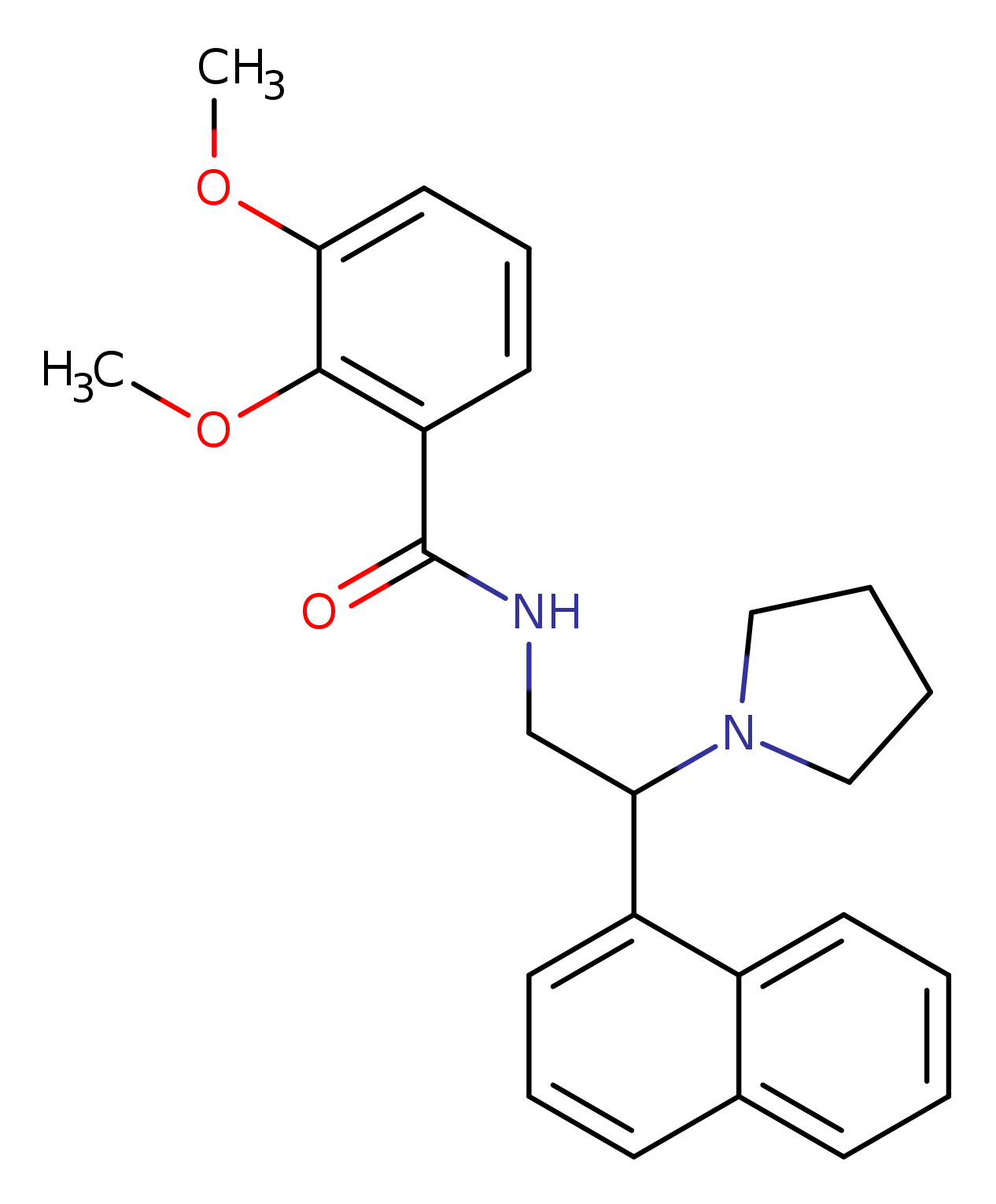 2,3-dimethoxy-N-[2-(naphthalen-1-yl)-2-(pyrrolidin-1-yl)ethyl]benzamide