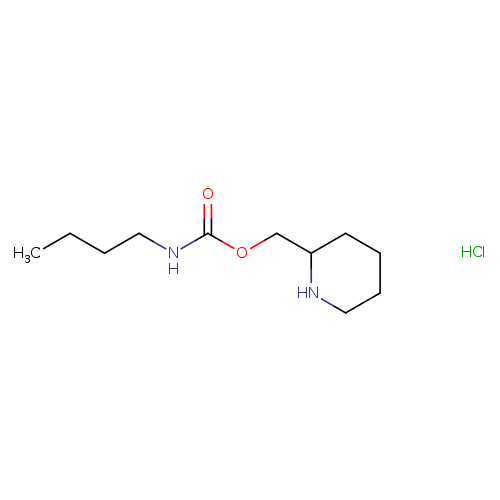 (piperidin-2-yl)methyl N-butylcarbamate hydrochloride