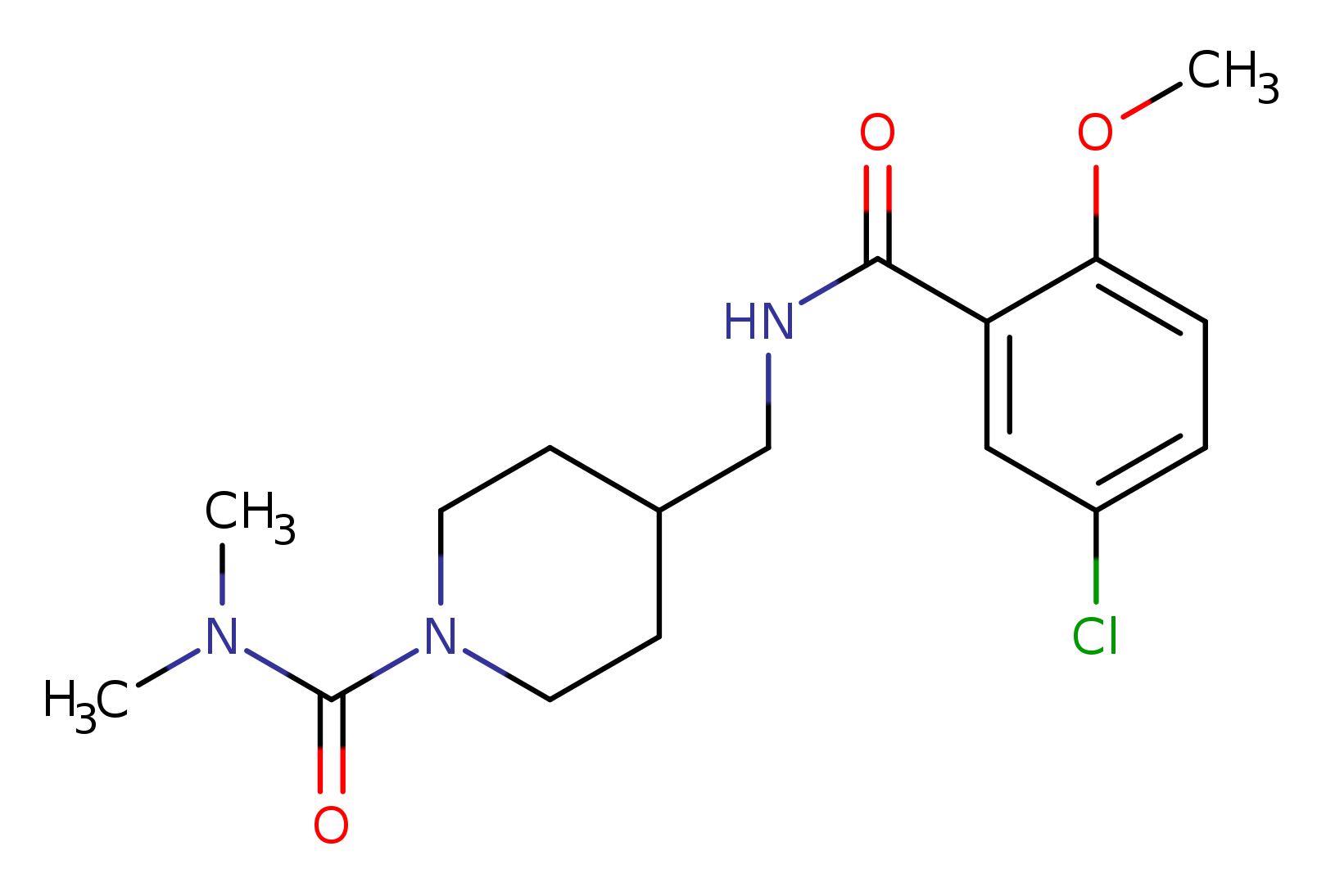 4-{[(5-chloro-2-methoxyphenyl)formamido]methyl}-N,N-dimethylpiperidine-1-carboxamide