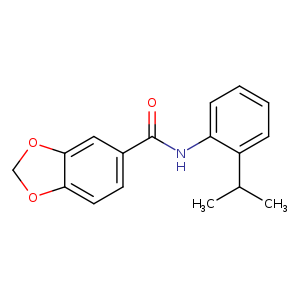 N-(2-isopropylphenyl)-1,3-benzodioxole-5-carboxamide