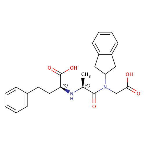 (2S)-2-[[(1S)-1-(carboxymethyl-(2,3-dihydro-1H-inden-2-yl)carbamoyl)ethyl]amino]-4-phenyl-butanoic acid