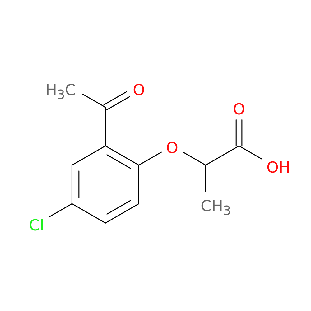 2-(2-acetyl-4-chlorophenoxy)propanoic acid