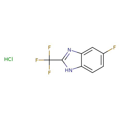 5-fluoro-2-(trifluoromethyl)-1H-1,3-benzodiazole hydrochloride