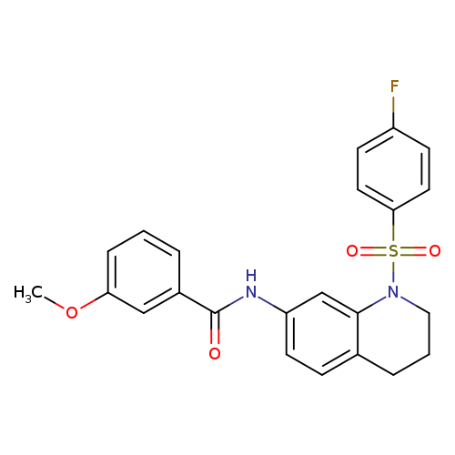 N-[1-(4-fluorobenzenesulfonyl)-1,2,3,4-tetrahydroquinolin-7-yl]-3-methoxybenzamide