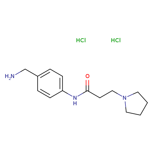 N-[4-(aminomethyl)phenyl]-3-(pyrrolidin-1-yl)propanamide dihydrochloride