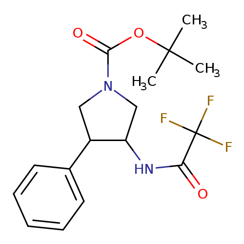 tert-butyl 3-phenyl-4-(trifluoroacetamido)pyrrolidine-1-carboxylate