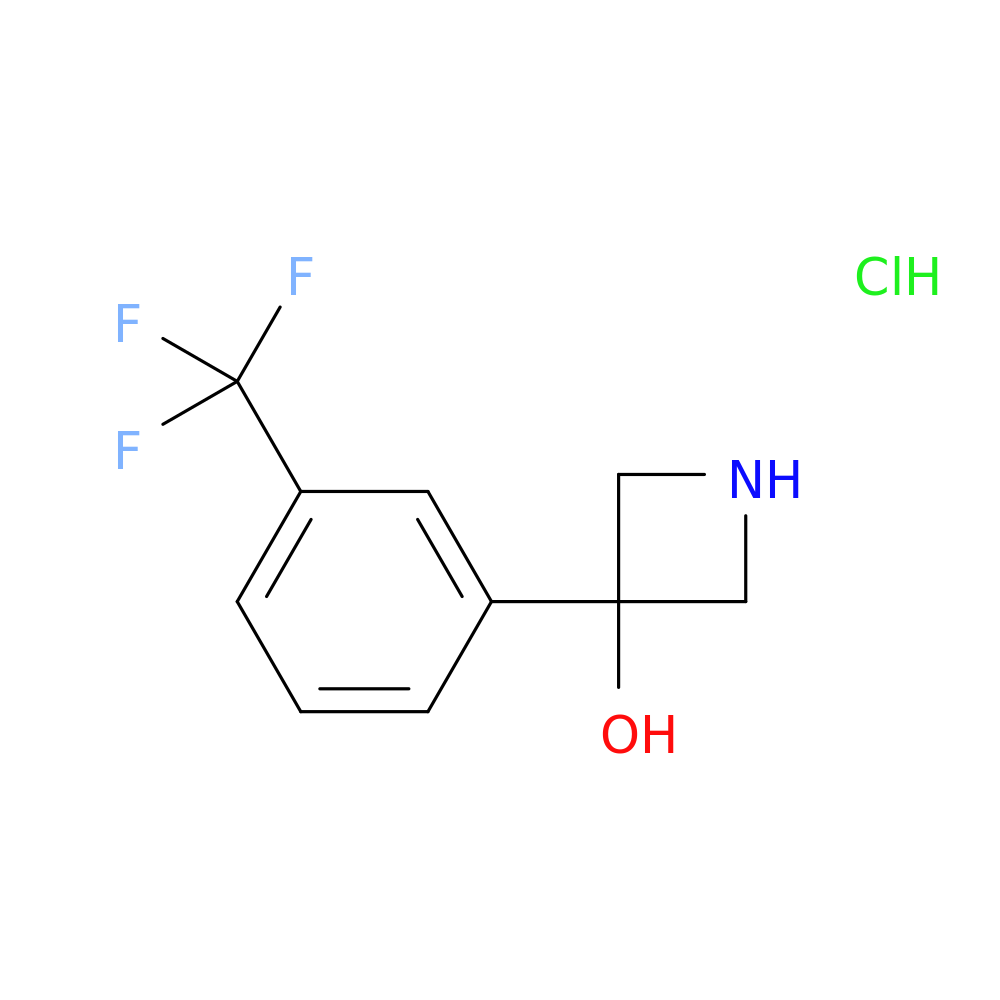3-[3-(TRIFLUOROMETHYL)PHENYL]AZETIDIN-3-OL HYDROCHLORIDE