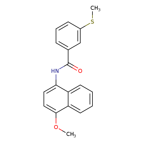 N-(4-methoxynaphthalen-1-yl)-3-(methylsulfanyl)benzamide