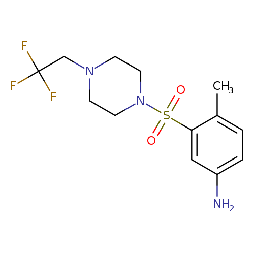 4-methyl-3-{[4-(2,2,2-trifluoroethyl)piperazin-1-yl]sulfonyl}aniline
