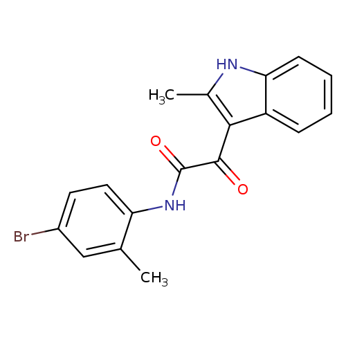 N-(4-bromo-2-methylphenyl)-2-(2-methyl-1H-indol-3-yl)-2-oxoacetamide
