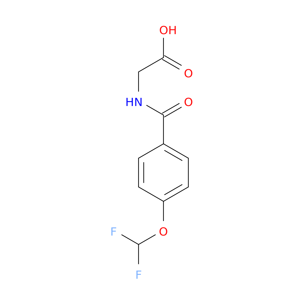 2-{[4-(difluoromethoxy)phenyl]formamido}acetic acid