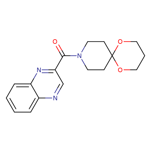 9-(quinoxaline-2-carbonyl)-1,5-dioxa-9-azaspiro[5.5]undecane