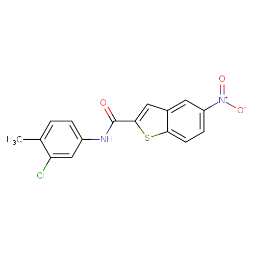 N-(3-chloro-4-methylphenyl)-5-nitro-1-benzothiophene-2-carboxamide