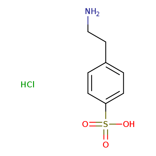 Benzenesulfonic acid, 4-​(2-​aminoethyl)​-​, hydrochloride (1:1)